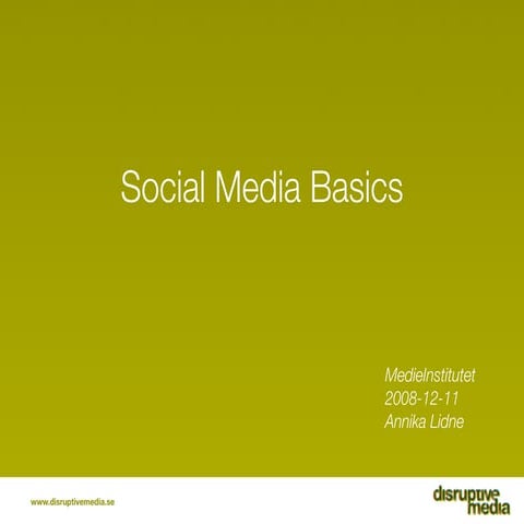Social Media Basics