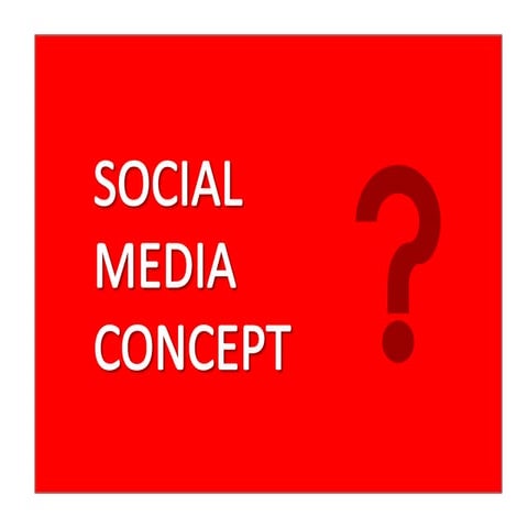 Social Media Concept & Benefits