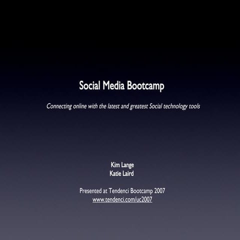 Social Media Bootcamp