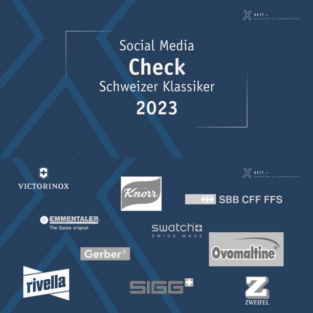 Social Media Check 2023: Schweizer Klassiker by xeit