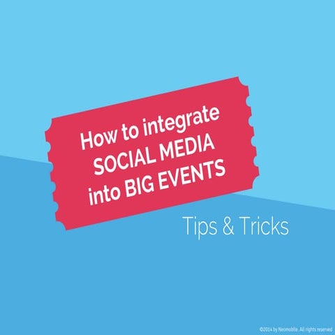 How to integrate social media into big events