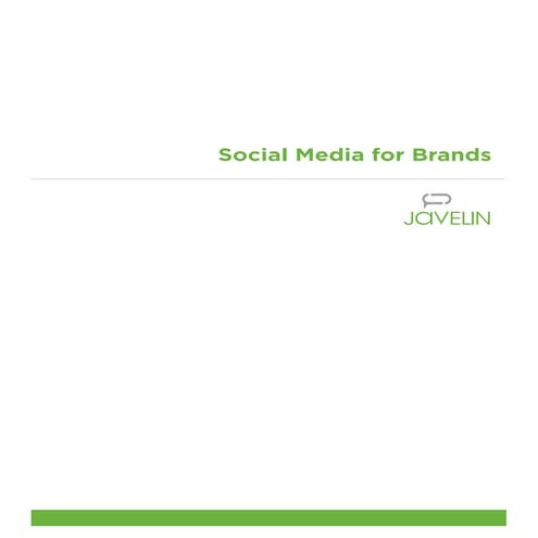 Social media for brands