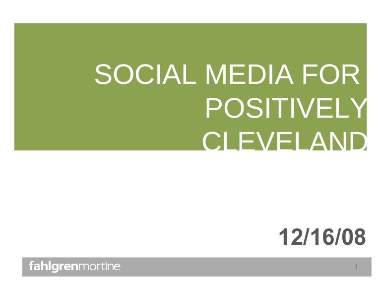 social media overview for positively cleveland