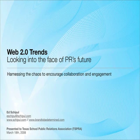 Social Media for Educators - A Web 2.0 talk for TSPRA