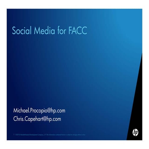 Social Media Strategies for FACC