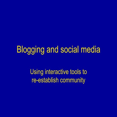 Social Media for Journalists