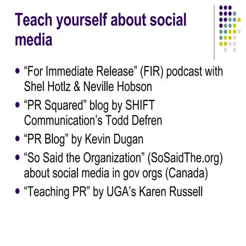 Social Media For NCI