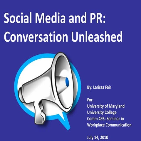Social Media for PR 2010