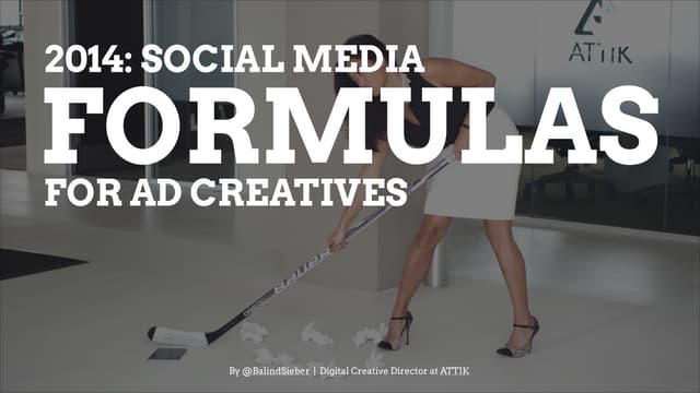 2014: Social Media Formulas for Ad creatives