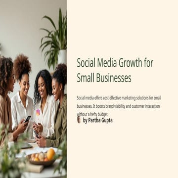 Using Social Media for Business Development | PPTX