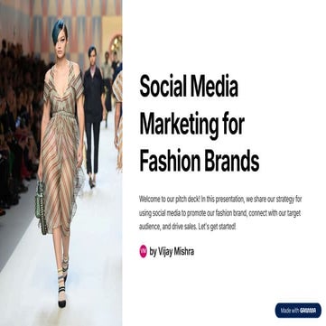 Effective Social Media Marketing Strategy For Fashion Brands in 2026 | PDF