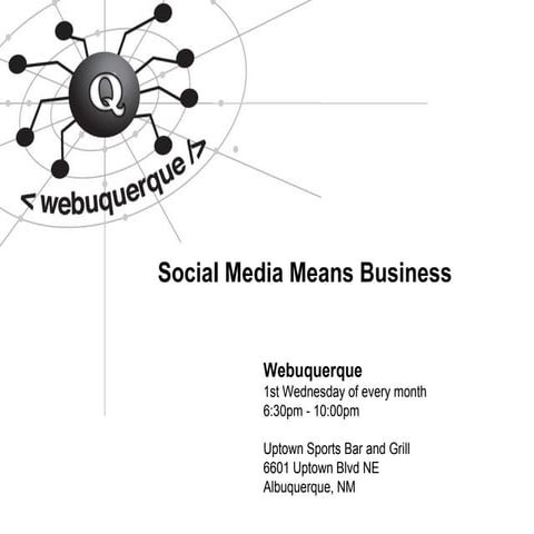 Webuquerque: Social Media Means Business