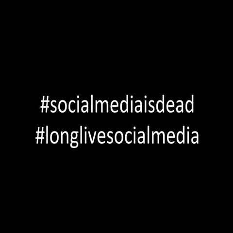 Sean Percival - Social Media is Dead, Long Live Social Media at Startonomics LA