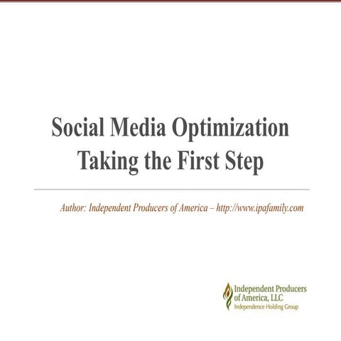 Social media-optimization-the-first-step