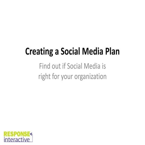 Creating a Social Media Marketing Plan