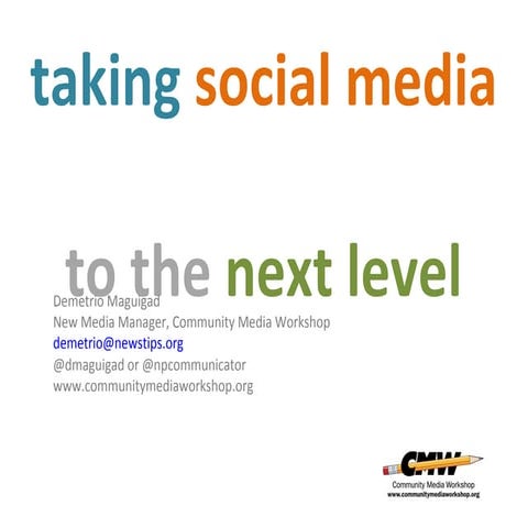 Social media-presentation-crossroads