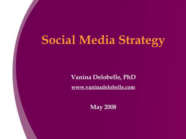 Social Media Strategy