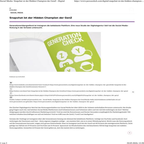 Snapchat ist der Hidden Champion der GenZ