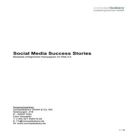 Social Media Success Stories