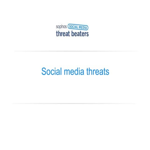 Social media-threats