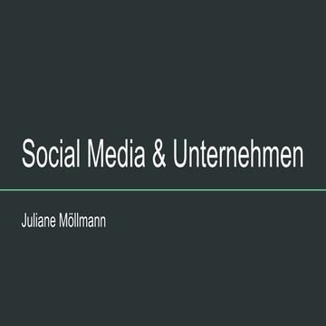 Social Media & Unternehmen
