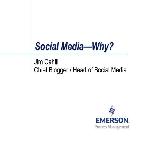 Social Media for Process Automation - Why?