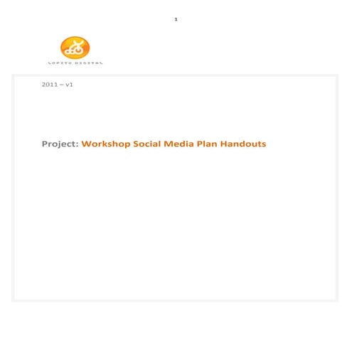Social media workshop-handouts