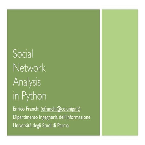 Social network-analysis-in-python | PDF | Social Networking | Internet