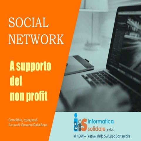 Social network a supporto del non profit