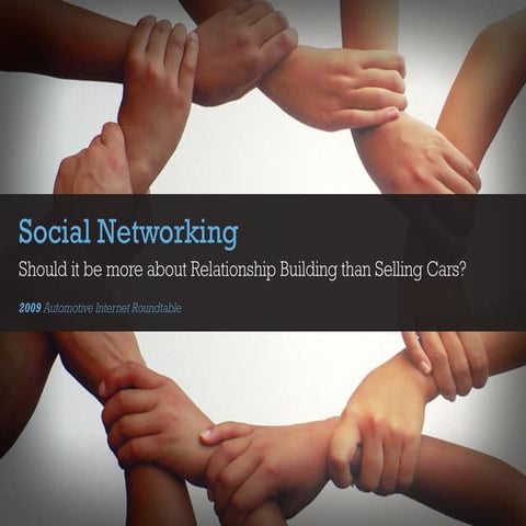Social Networking: Should it be more about Relationship Building than Selling...