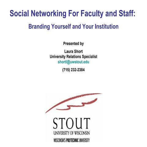 Social Networking For Faculty And Staff