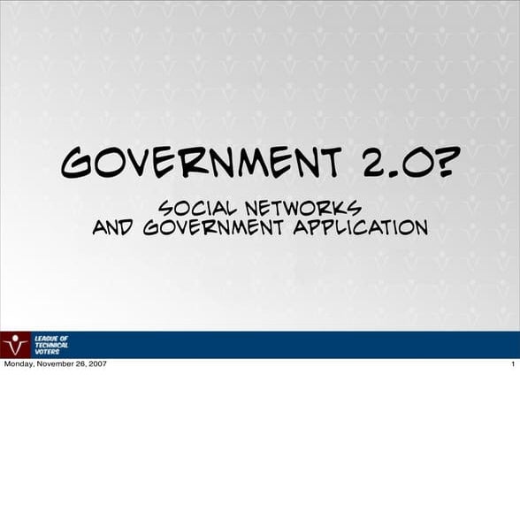 Social Networks And Government Application
