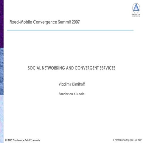 Social Networks and Telecoms Convergence
