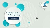 Social Profile Appending