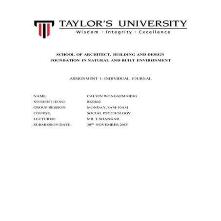 Social psychology journal