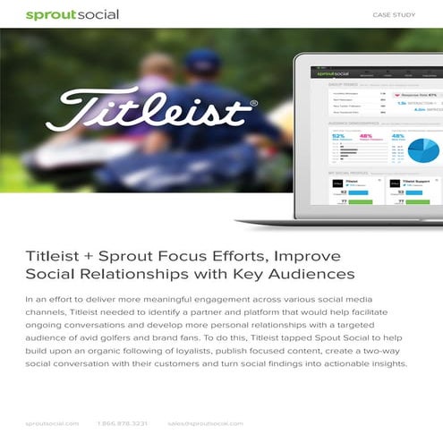 Social Relationship Case Study: Titleist & Sprout Social