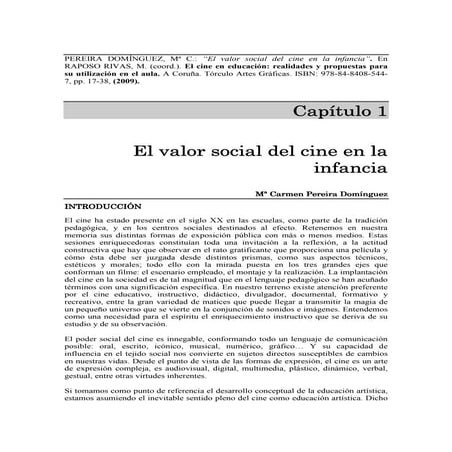 El valor social del cine en la Infancia