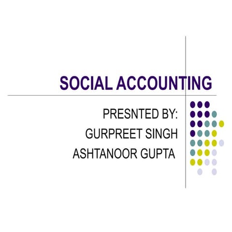 Social accounting ppt