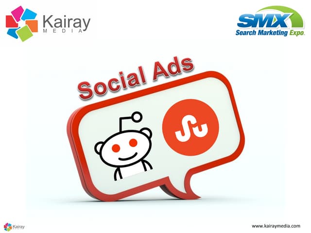 Reddit & StumbleUpon Ads - SMX West 2013