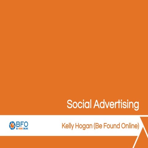 Kelly Hogan's Presentation on Social Advertising