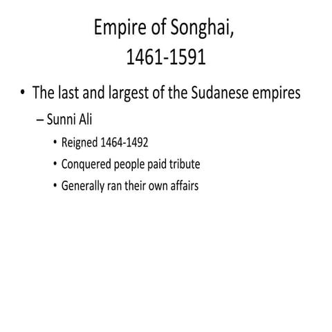 (Social) African Civilization B