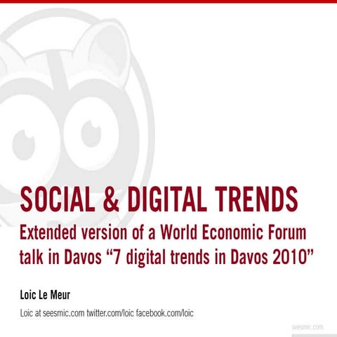 Social and digital trends