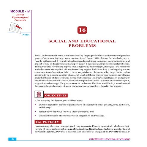 Social and educational problems