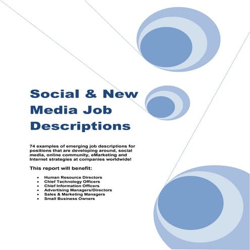 Social And New Media Job Descriptions 