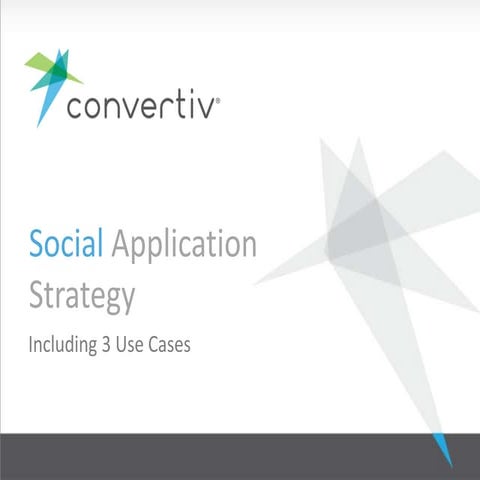 Social Application Development Strategy