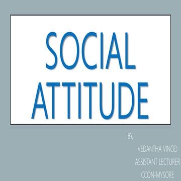 Social attitude