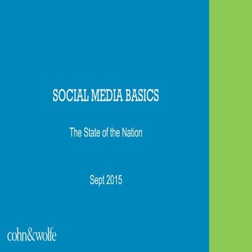The State of the Nation - Social Media Basics Sept 2015