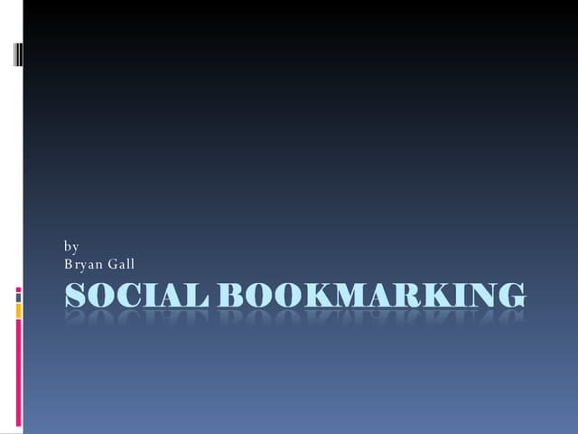 Social Bookmarking