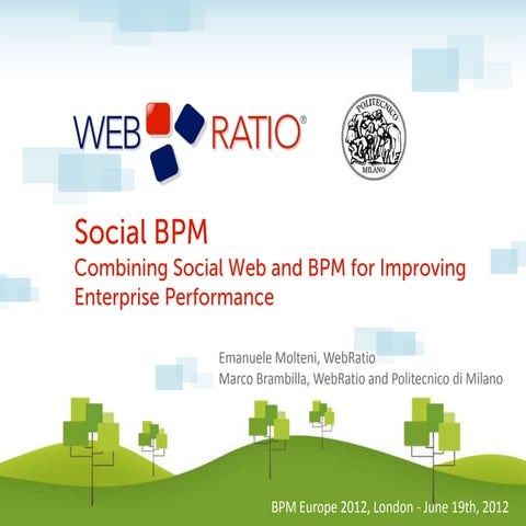 Social BPM - Combining social Web and BPM for improving enterprise performance