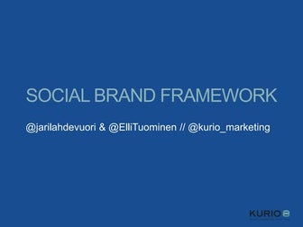 Kurio // Social Brand Framework
